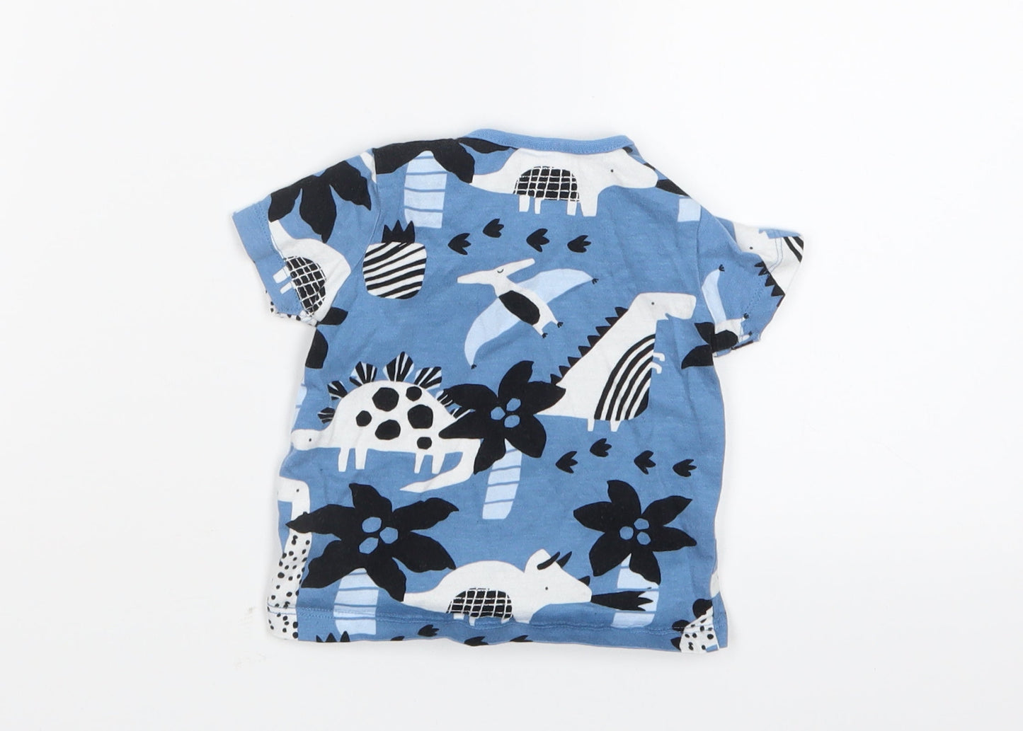 NEXT Boys Blue Geometric  Basic T-Shirt Size 0-3 Months