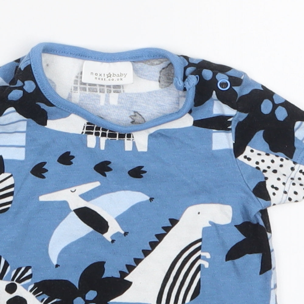 NEXT Boys Blue Geometric  Basic T-Shirt Size 0-3 Months