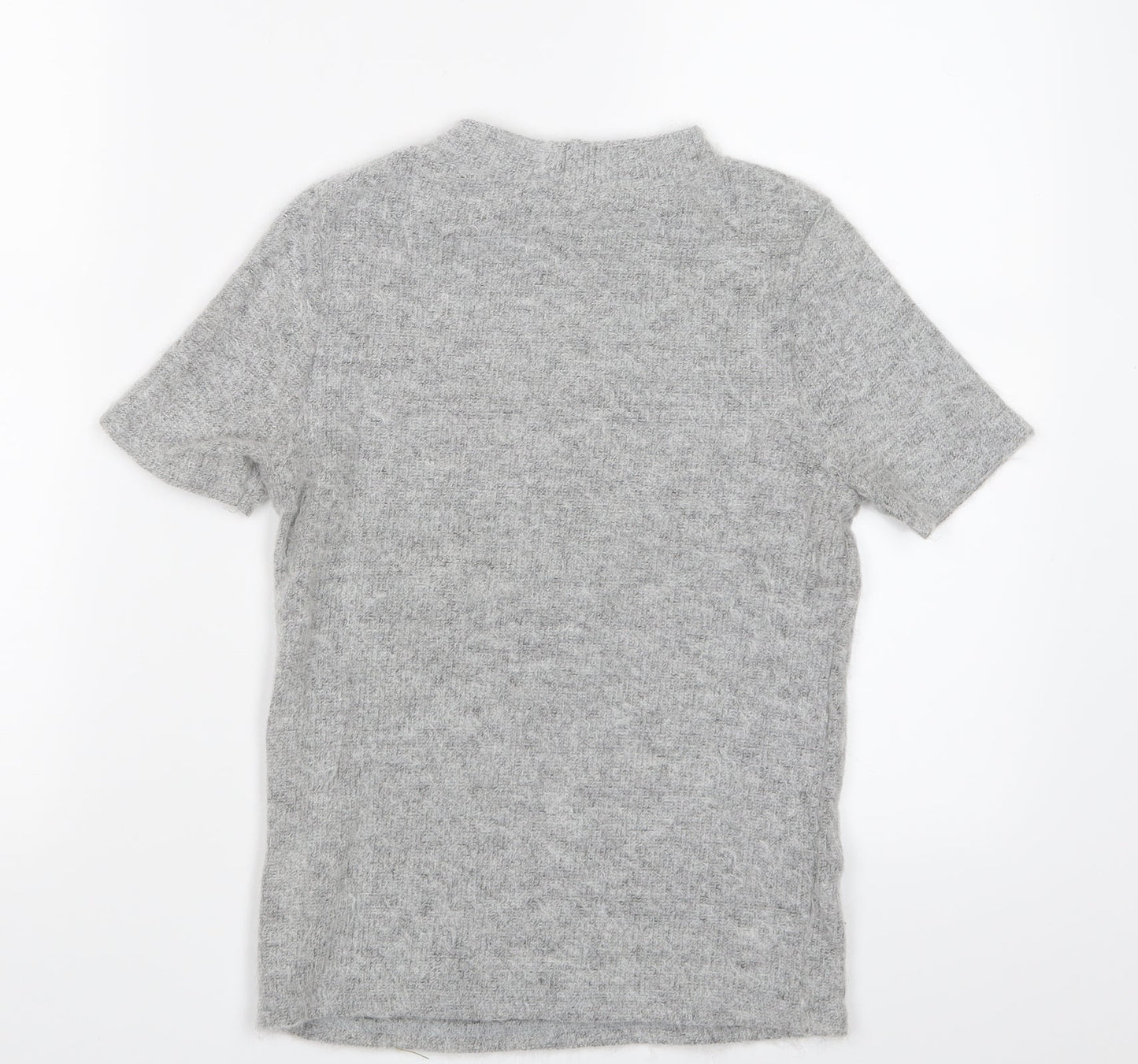 River Island Womens Grey   Basic T-Shirt Size 8