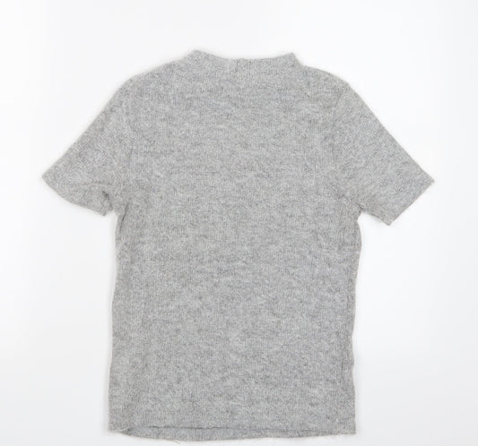 River Island Womens Grey   Basic T-Shirt Size 8