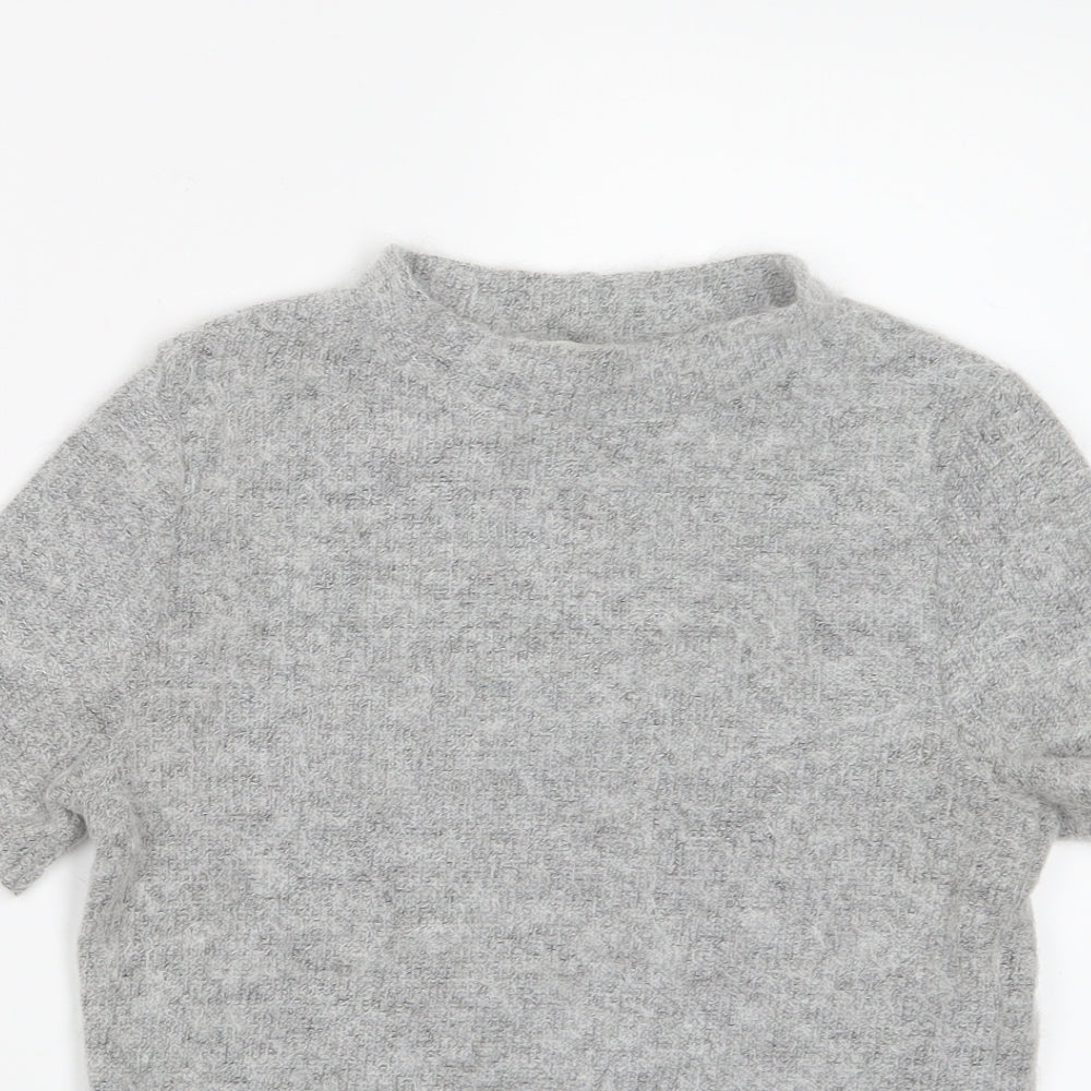 River Island Womens Grey   Basic T-Shirt Size 8
