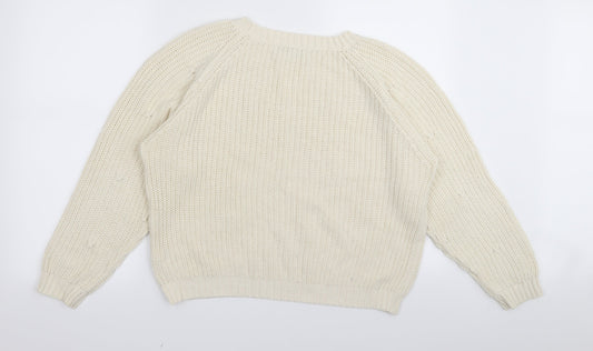 NEXT Womens Ivory   Pullover Jumper Size S