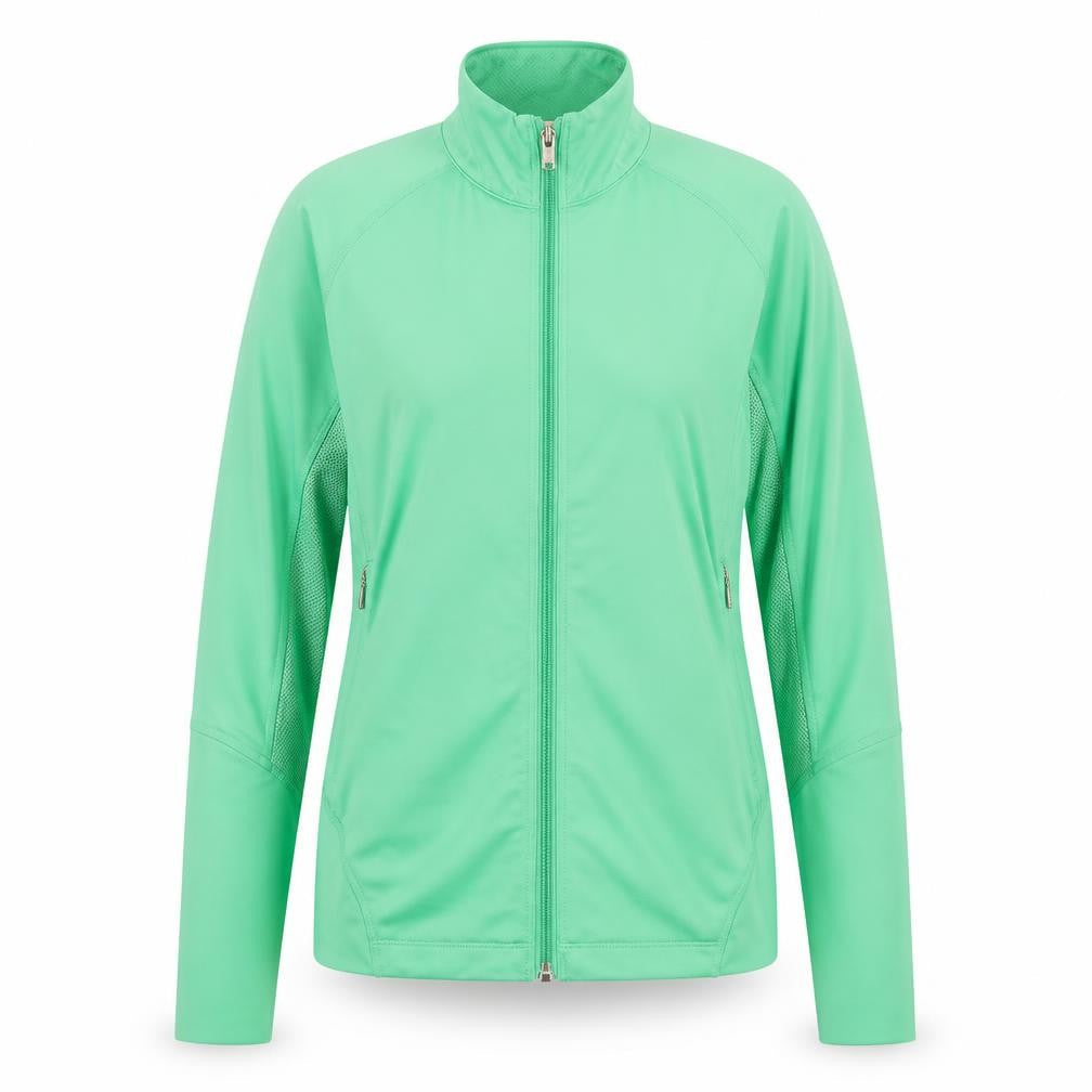 Womens UK 12 Regular Reebok Green Full Zip