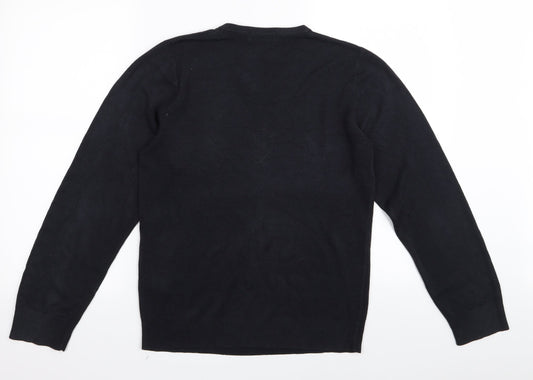 M&S Mens Blue   Pullover Jumper Size S