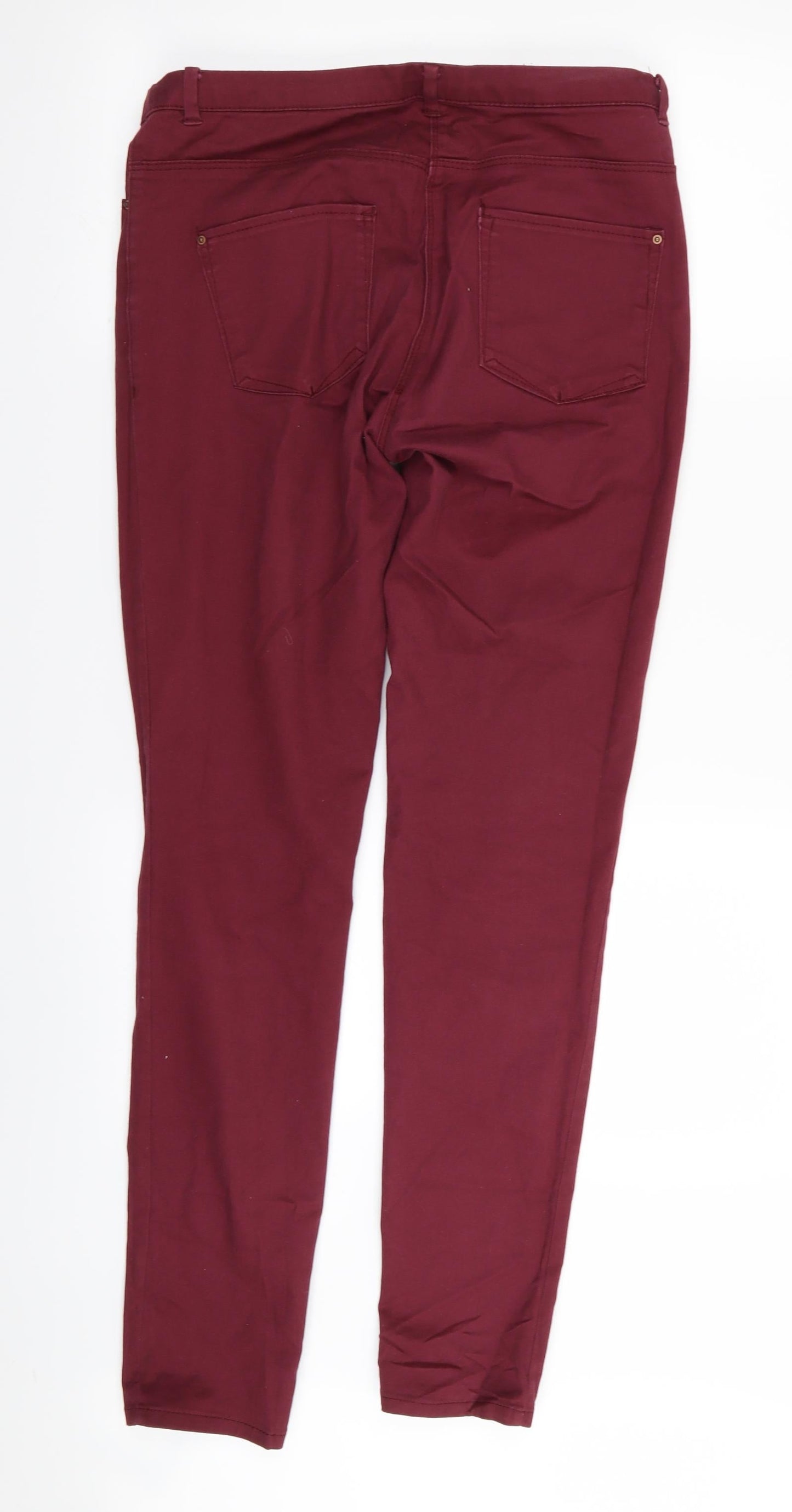 H&M Womens Red   Skinny Jeans Size 10 L31 in
