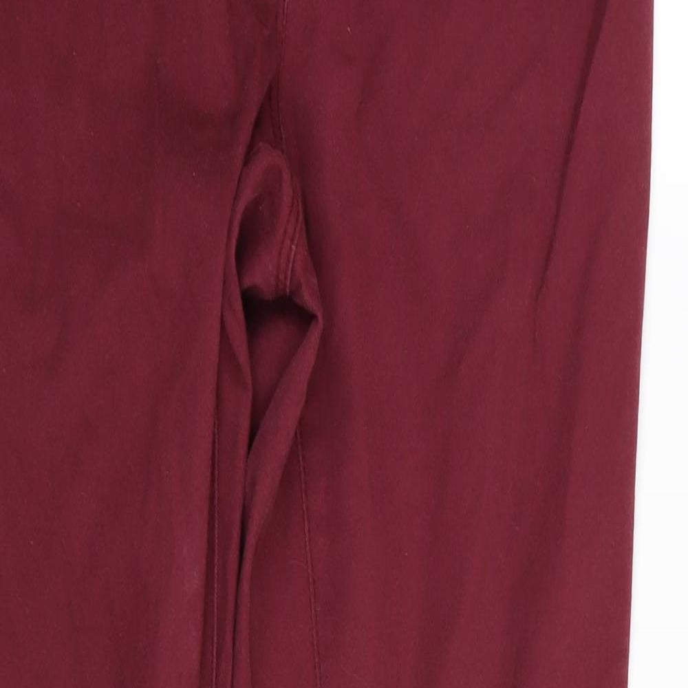 H&M Womens Red   Skinny Jeans Size 10 L31 in