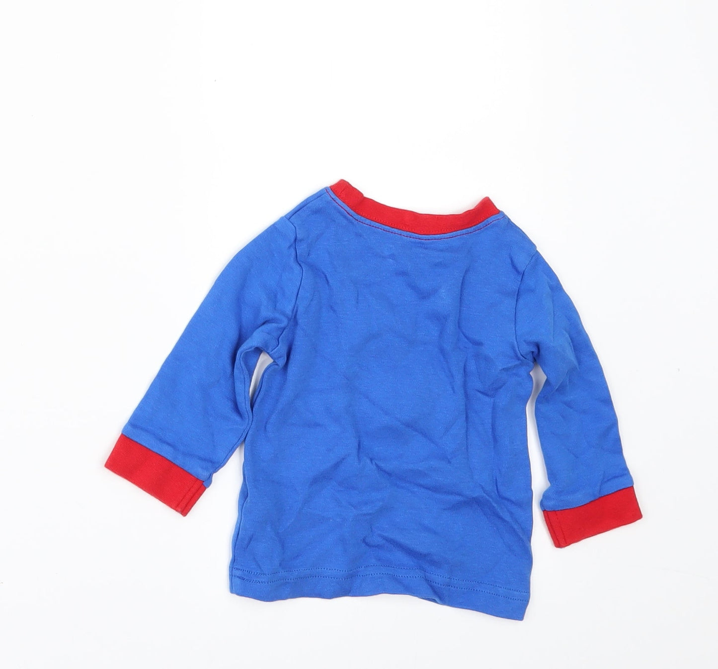 George Boys Blue   Basic T-Shirt Size 6-9 Months  - super hero