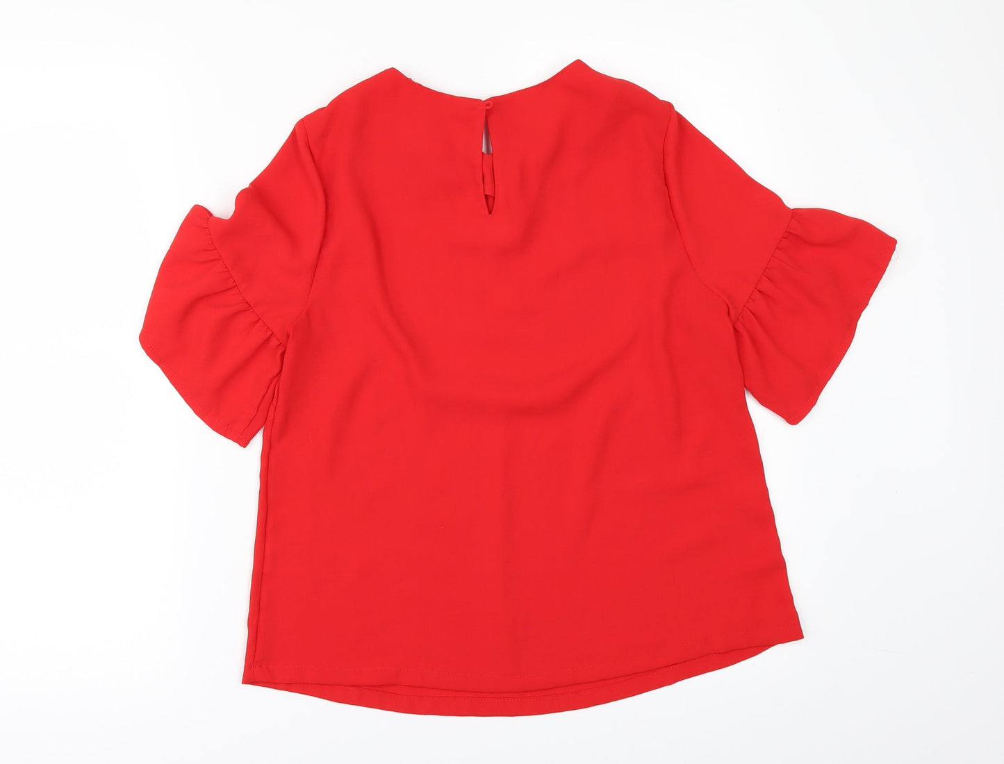 New Look Womens Red   Tunic Blouse Size 8