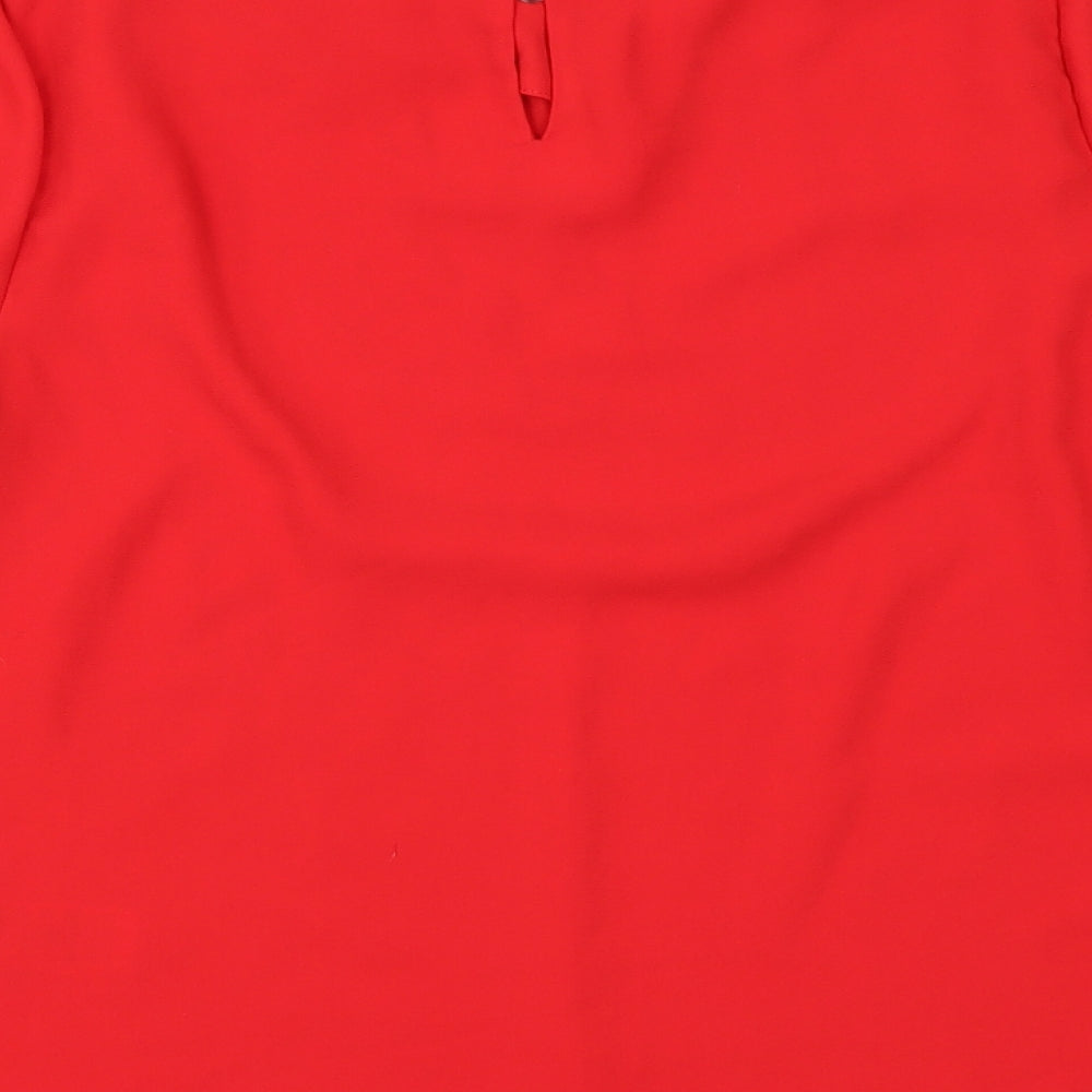 New Look Womens Red   Tunic Blouse Size 8