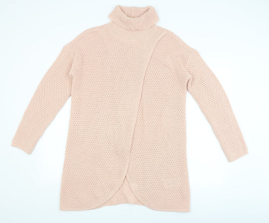 Jaqueline deYong Womens Pink   Pullover Jumper Size S