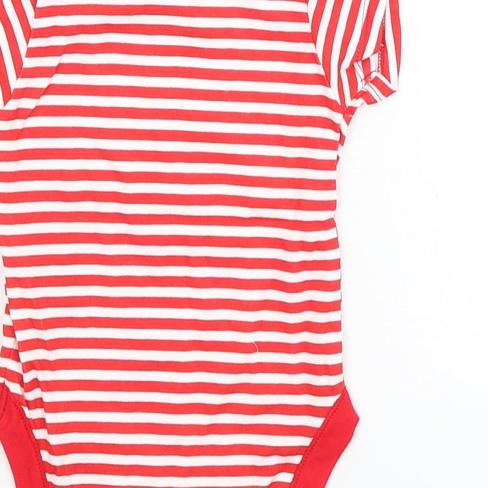 Early Days Baby Red Striped  Babygrow One-Piece Size 6-9 Months  - hero in disguise