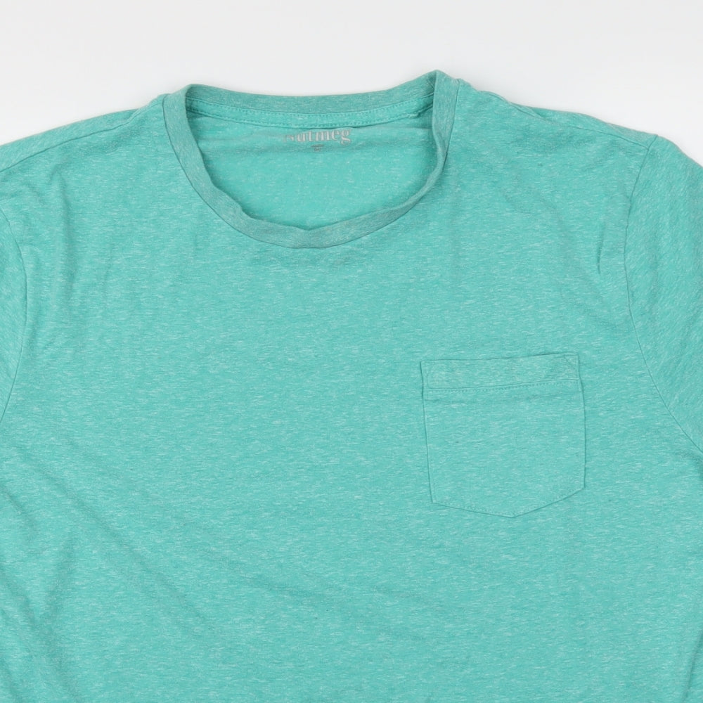 Nutmeg Mens Green    T-Shirt Size M