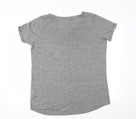 Matalan Womens Grey   Basic T-Shirt Size L