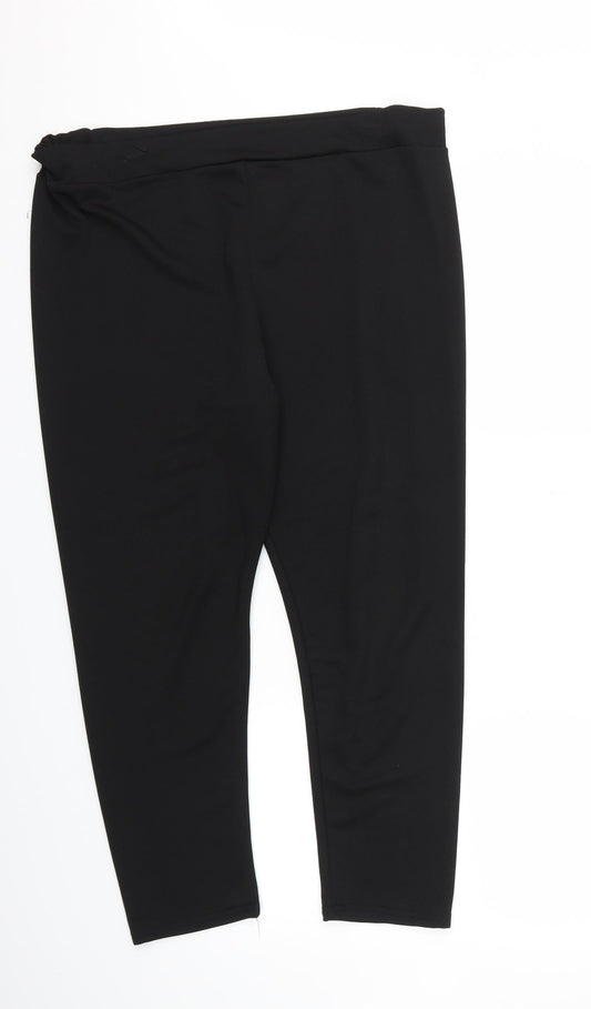 Preworn Womens Black   Trousers  Size 16 L25 in