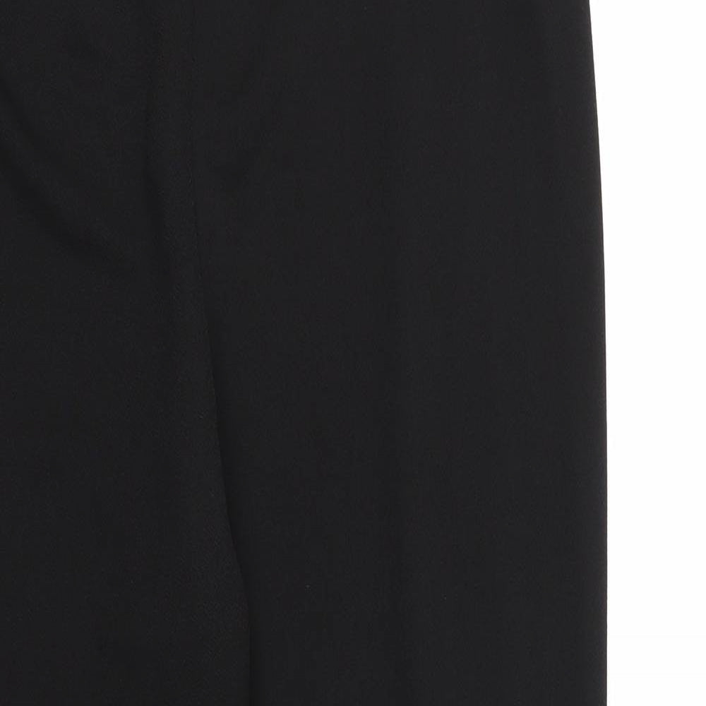 Preworn Womens Black   Trousers  Size 16 L25 in