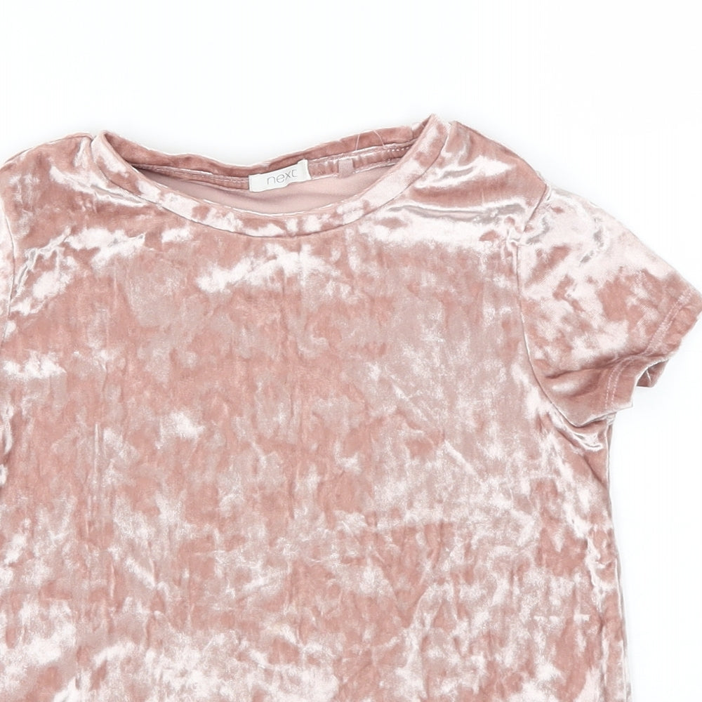 Next  Girls Pink   Basic T-Shirt Size 7 Years