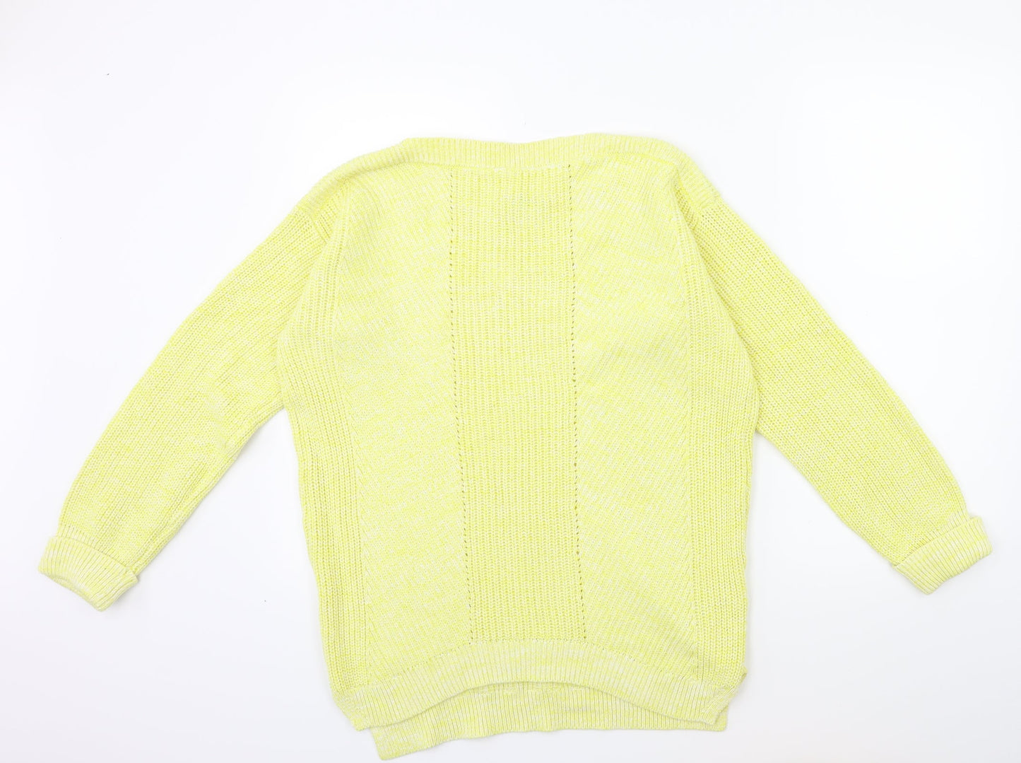 Marks and Spencer Womens Yellow  Knit Pullover Jumper Size 8