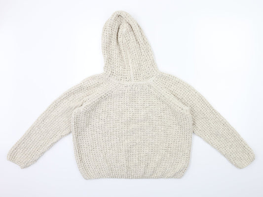 River Island Womens Beige  Knit Pullover Jumper Size 10