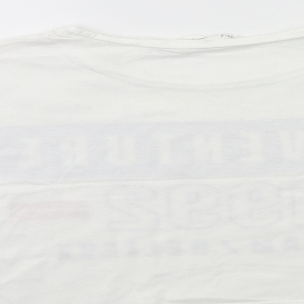 H&M Girls White   Basic T-Shirt Size 9-10 Years
