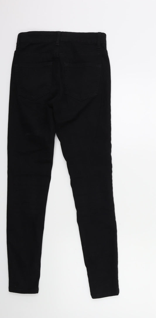 Denim & Co. Womens Black  Denim Skinny Jeans Size 6 L27 in