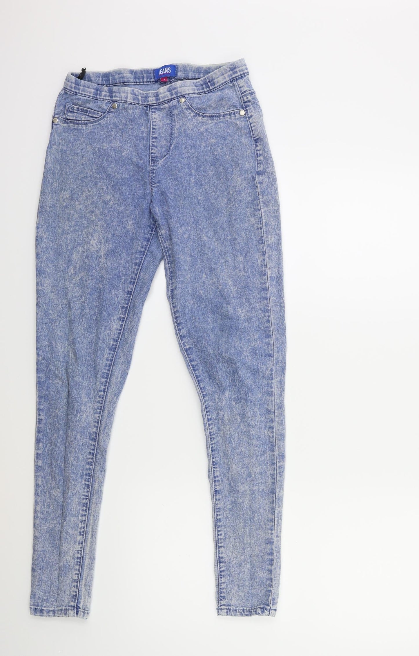 Preworn Womens Blue  Denim Jegging Jeans Size 8 L29 in