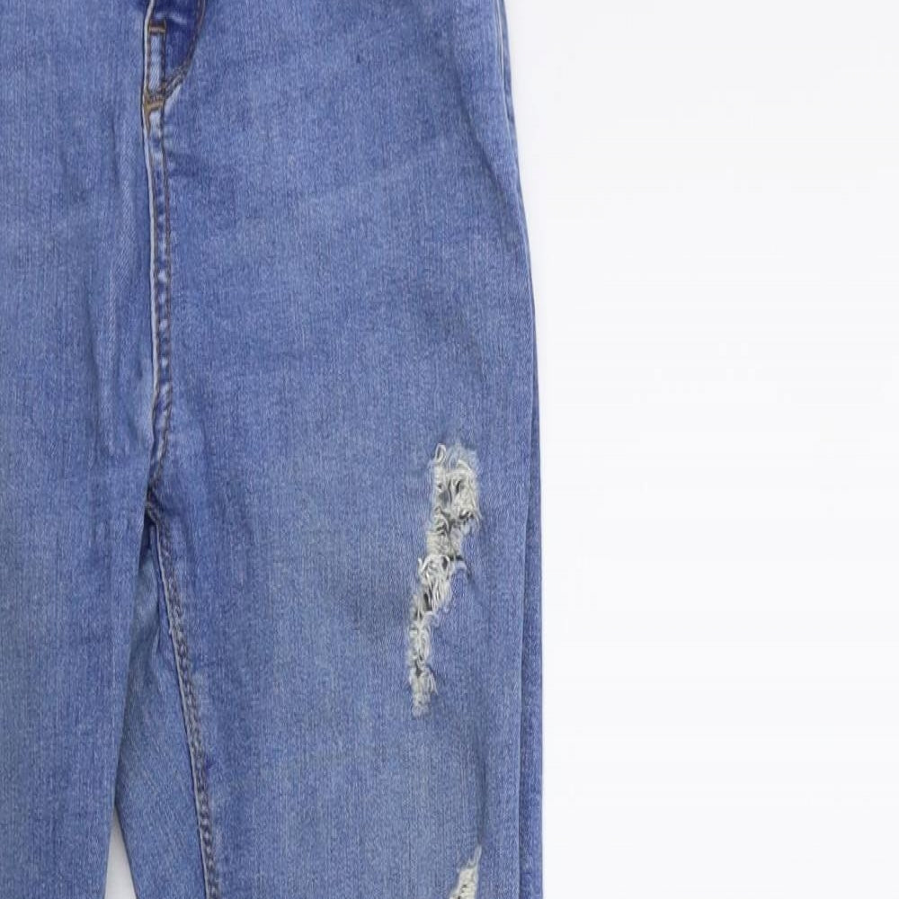 Topshop Womens Blue  Denim Skinny Jeans Size 25 in L28 in