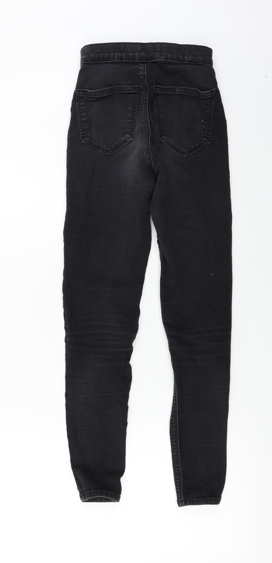 Topshop  Womens Black   Straight Jeans Size 26 in L30 in