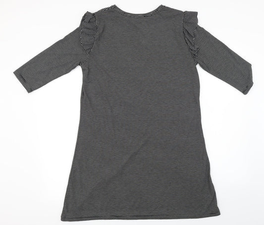 Papaya  Womens Black Striped  A-Line  Size 12