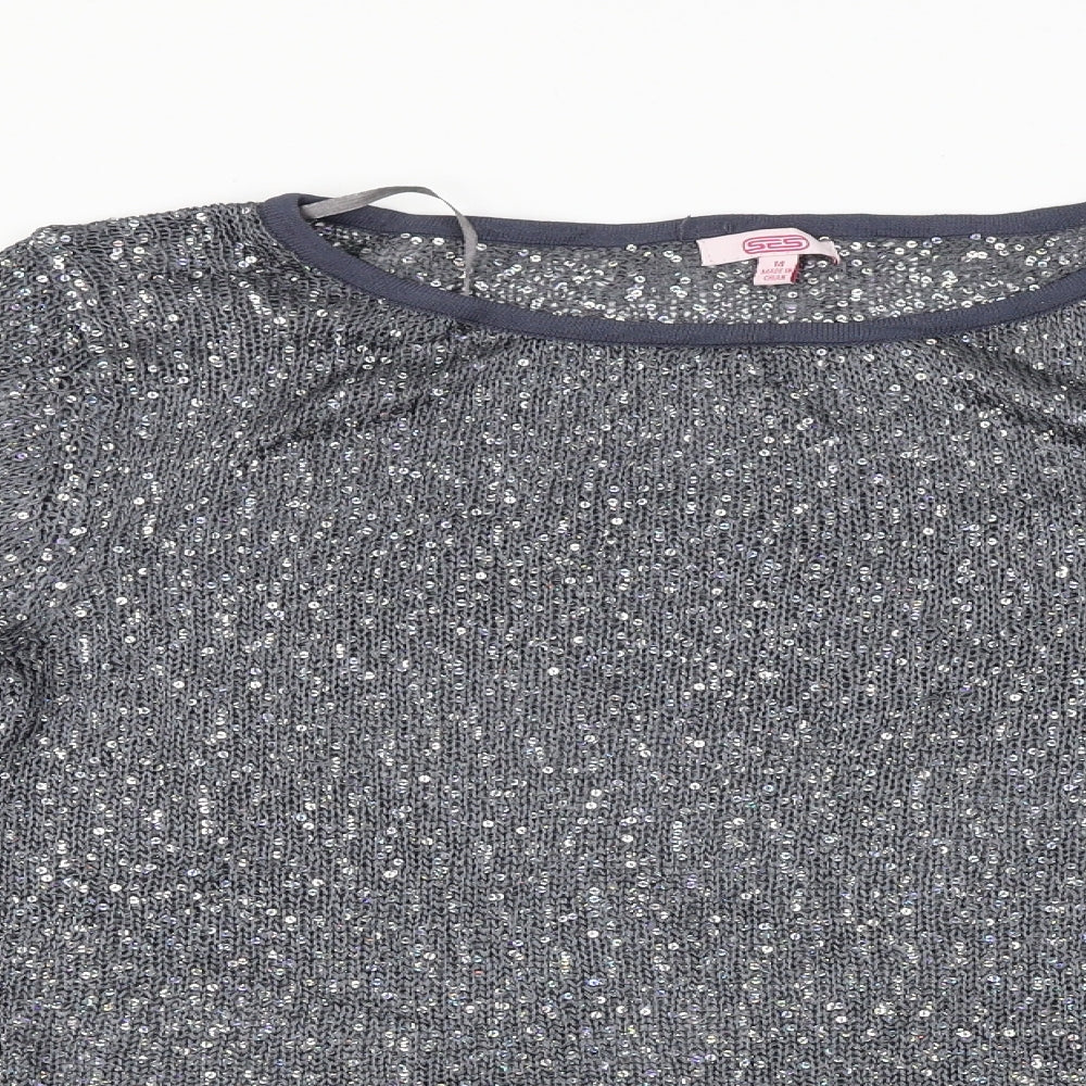 grace fashion  Womens Blue   Pullover Jumper Size 14