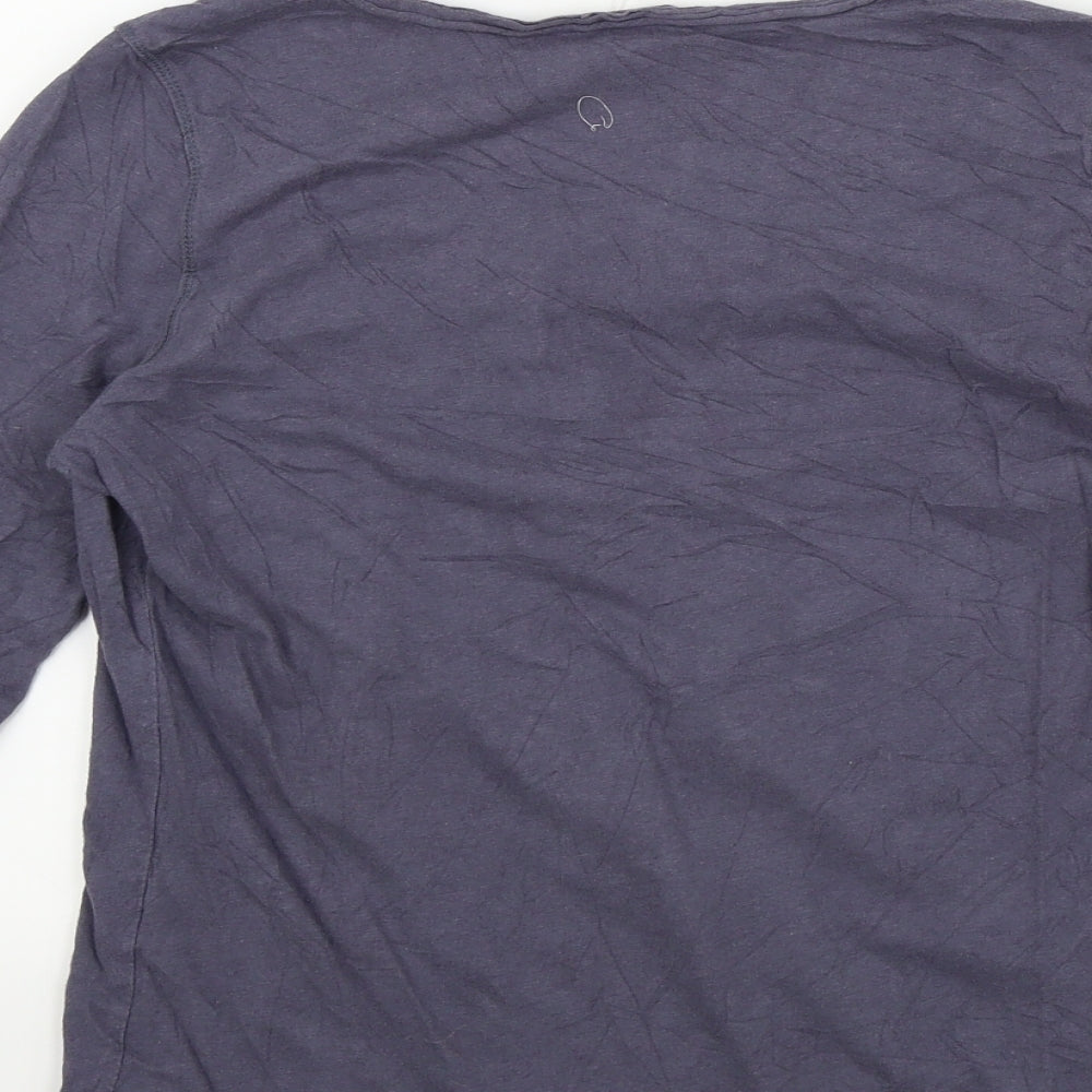 wrap Womens Blue   Basic T-Shirt Size 8  - Frill Detail