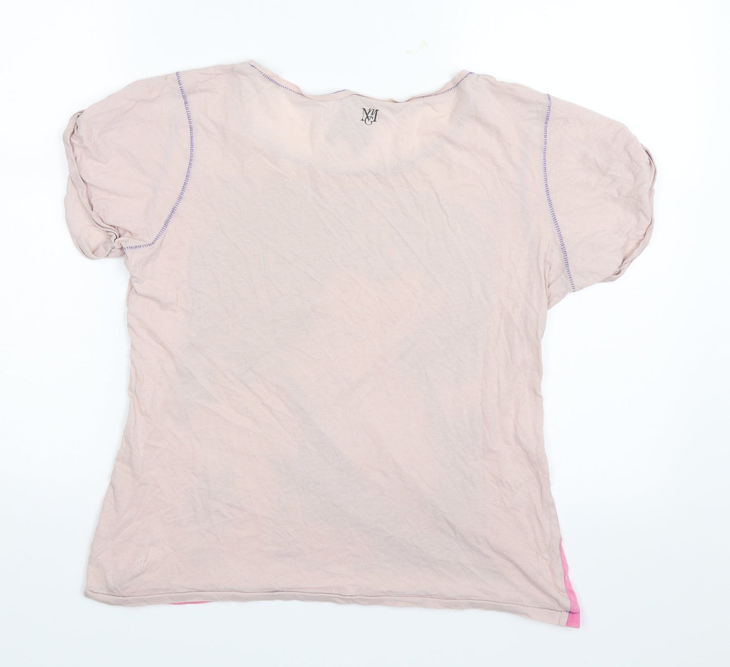 MNG Jeans Womens Pink   Basic T-Shirt Size L