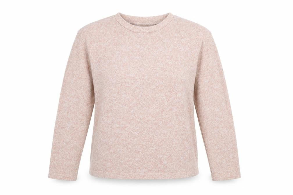Front view of H&M women’s pink jumper, size XS