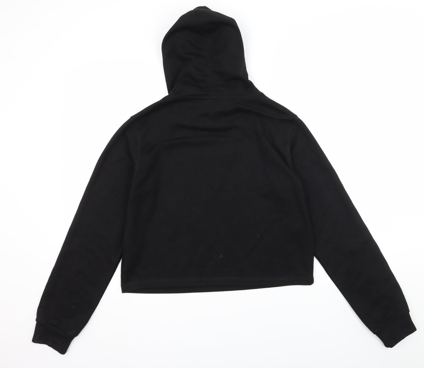 Fluid Womens Black  Jersey Pullover Hoodie Size 14