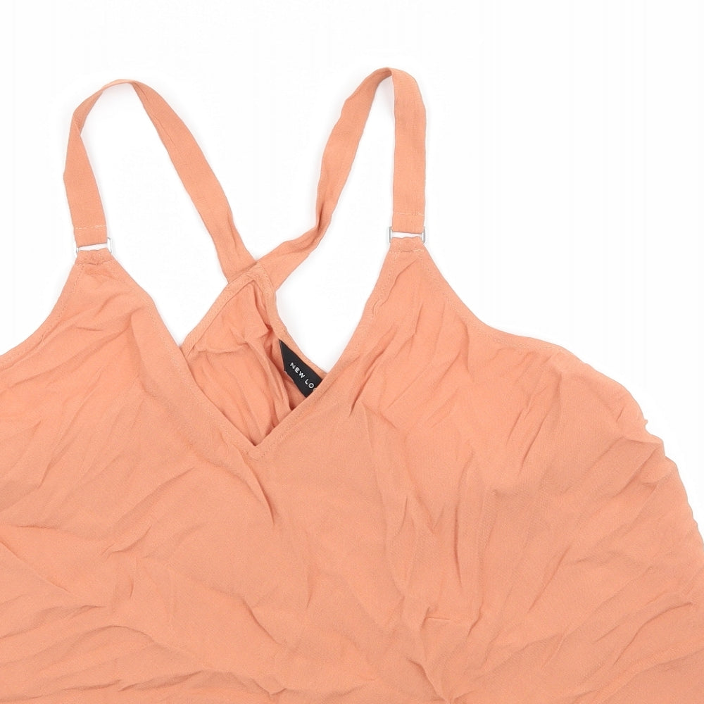 New Look Womens Orange   Camisole Tank Size 14