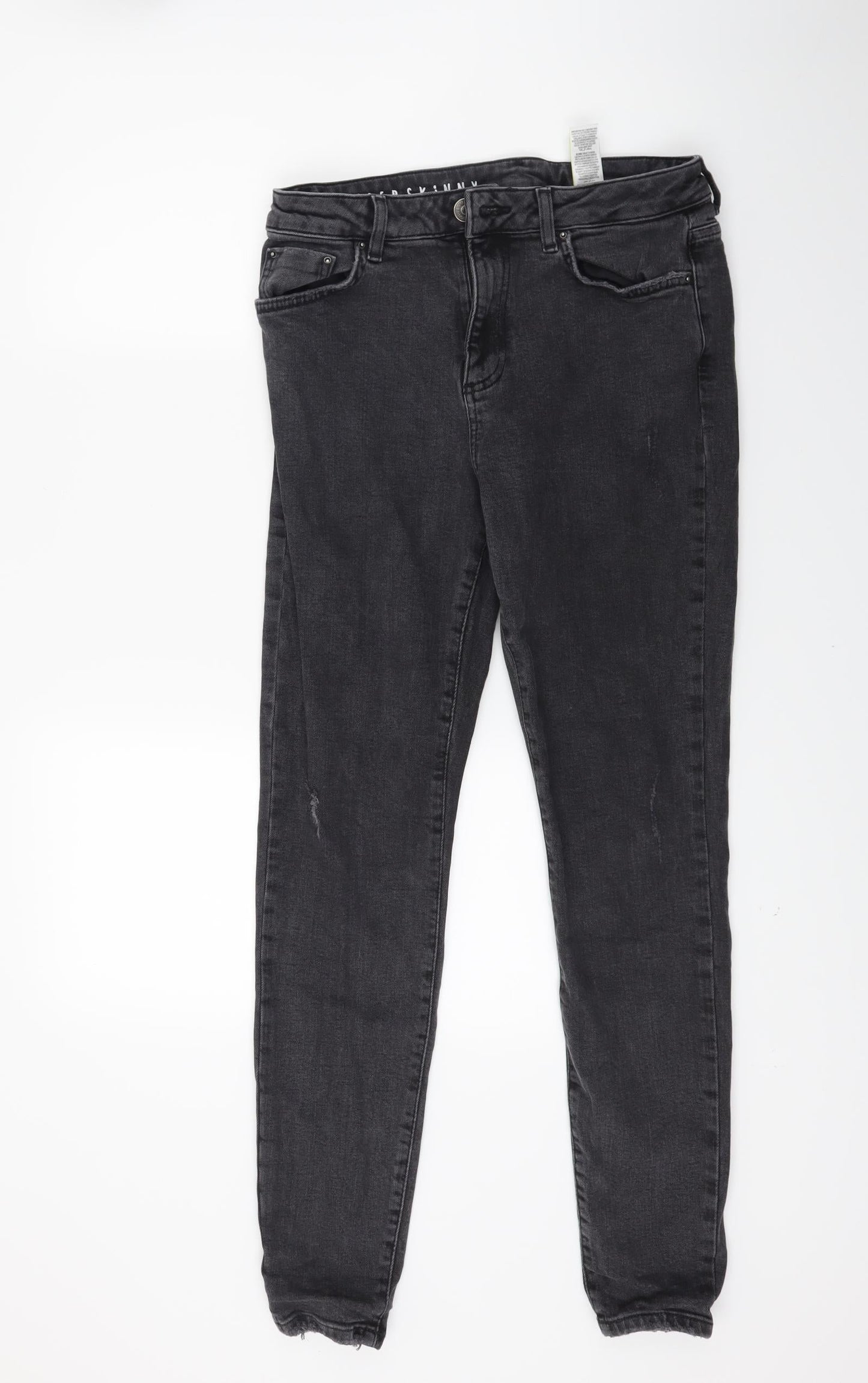 Marks and Spencer Womens Black  Denim Skinny Jeans Size 12 L27 in