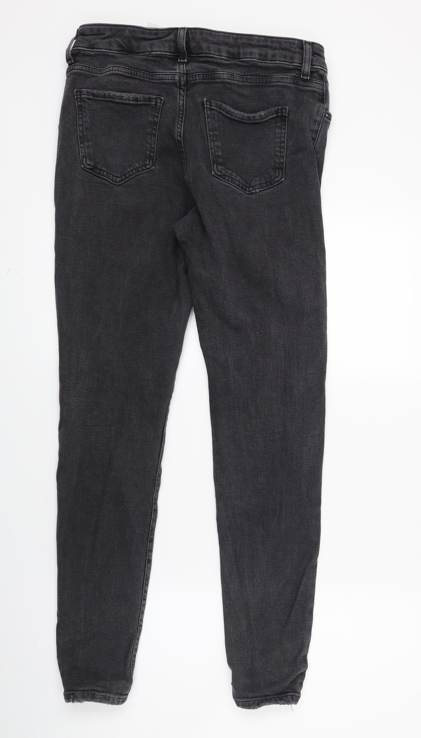 Marks and Spencer Womens Black  Denim Skinny Jeans Size 12 L27 in