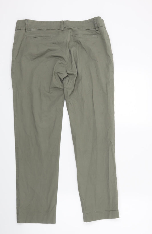 Cam Womens Green   Chino Trousers Size M L25 in