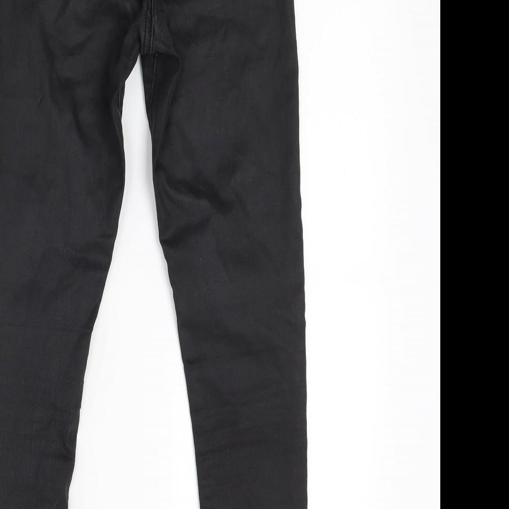 Topshop Womens Black  Denim Skinny Jeans Size 25 in L23 in