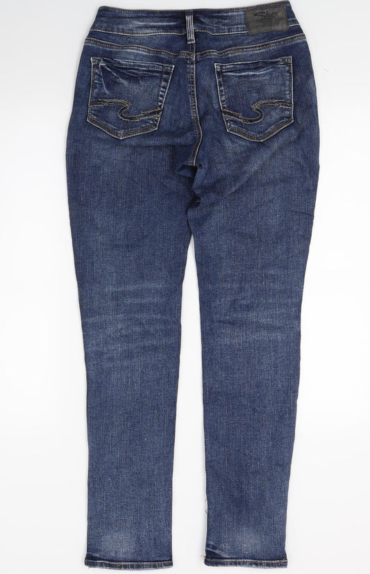 Silver Womens Blue  Denim Skinny Jeans Size 27 in L32 in