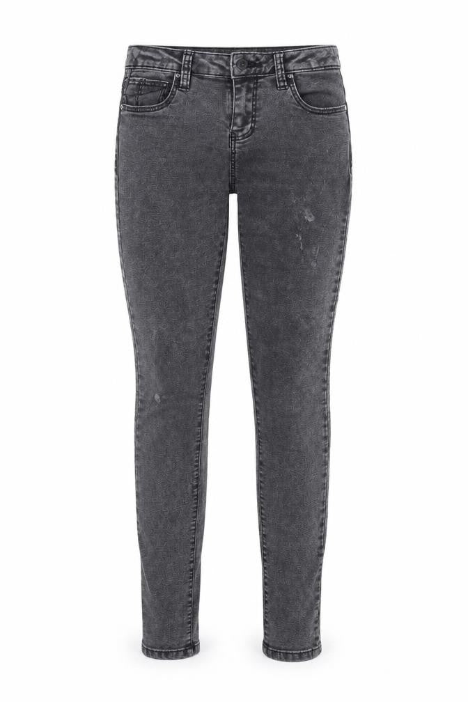 Front view of Primark women’s black denim skinny jeans, size UK 8, 26-inch leg
