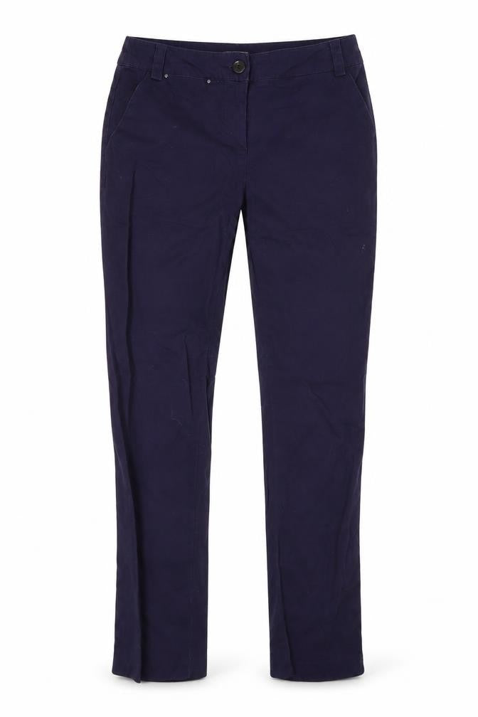 Front view of Tu women’s blue denim skinny jeans, size UK 10, 27-inch leg