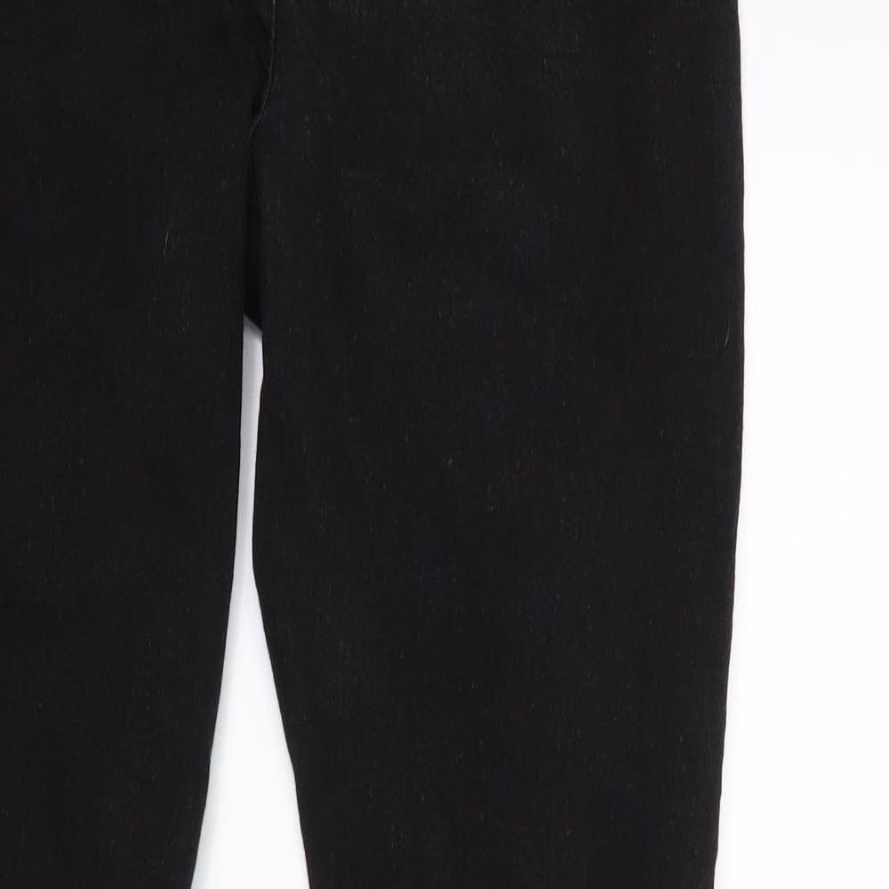 Boohooo Womens Black  Denim Skinny Jeans Size 12 L27 in