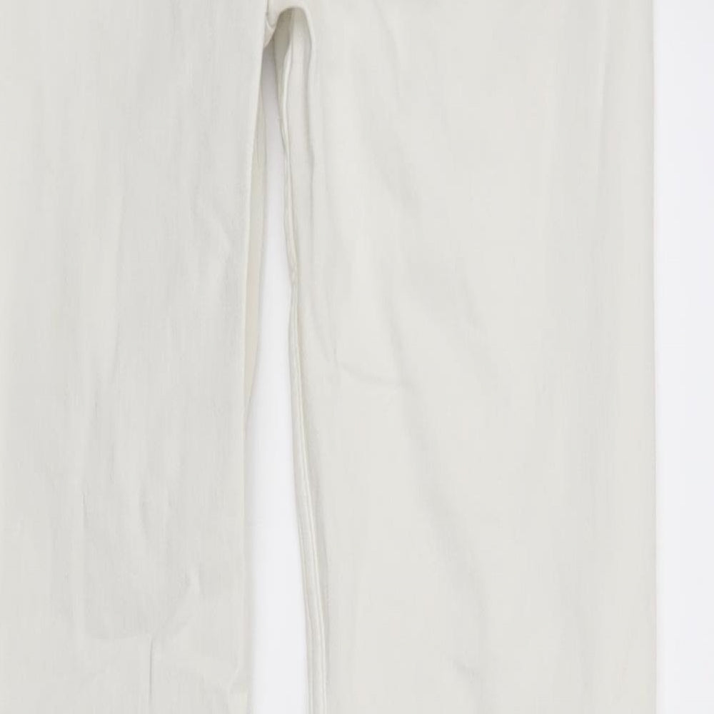 Marks and Spencer Womens White  Denim Skinny Jeans Size 10 L29 in