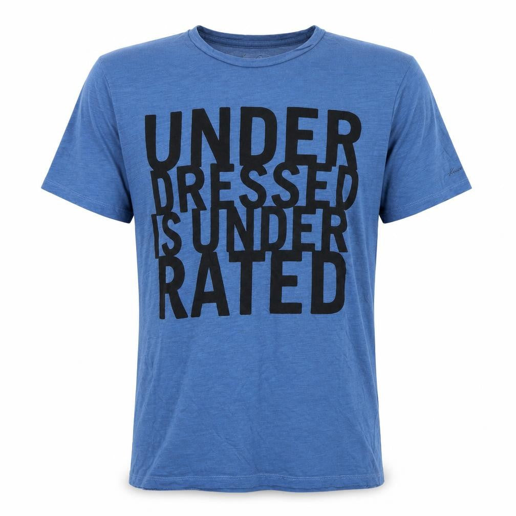Mens UK Size S Kenneth Cole Blue  Cotton T-Shirt