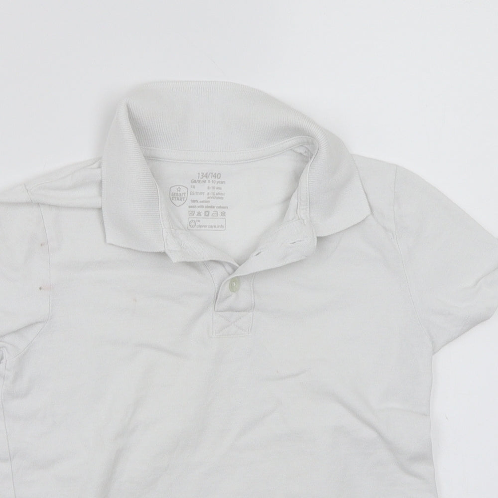 Smart start Boys White   Basic T-Shirt Size 9-10 Years