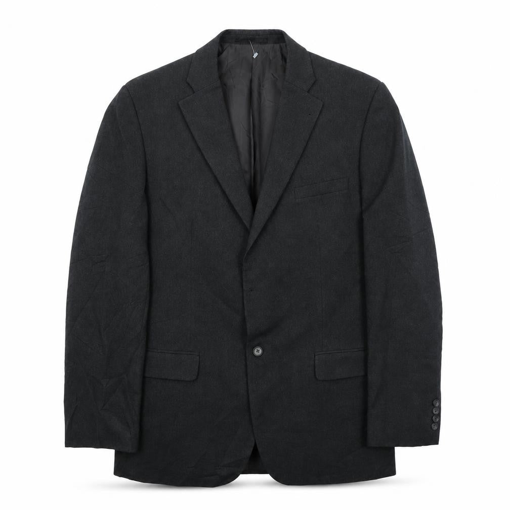 Front view of Greenwoods men’s grey jacket suit jacket, size 42