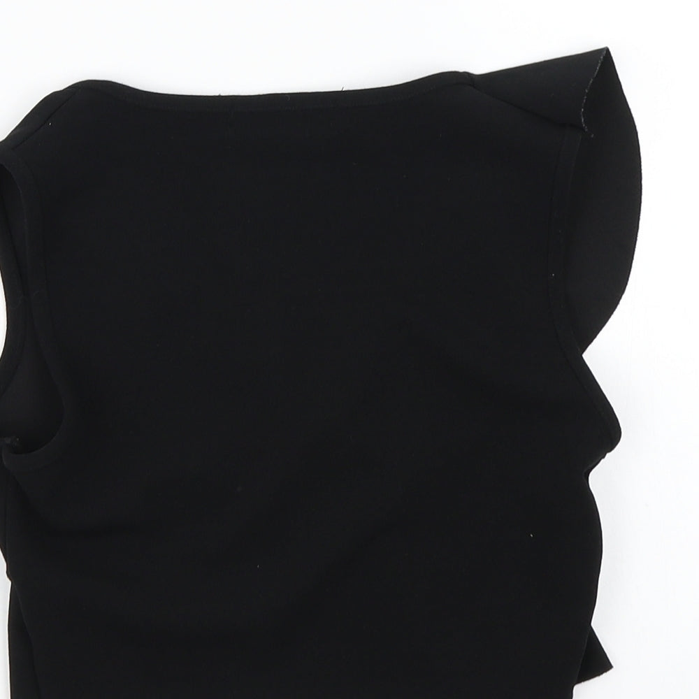 Select Womens Black   Cropped Tank Size 8