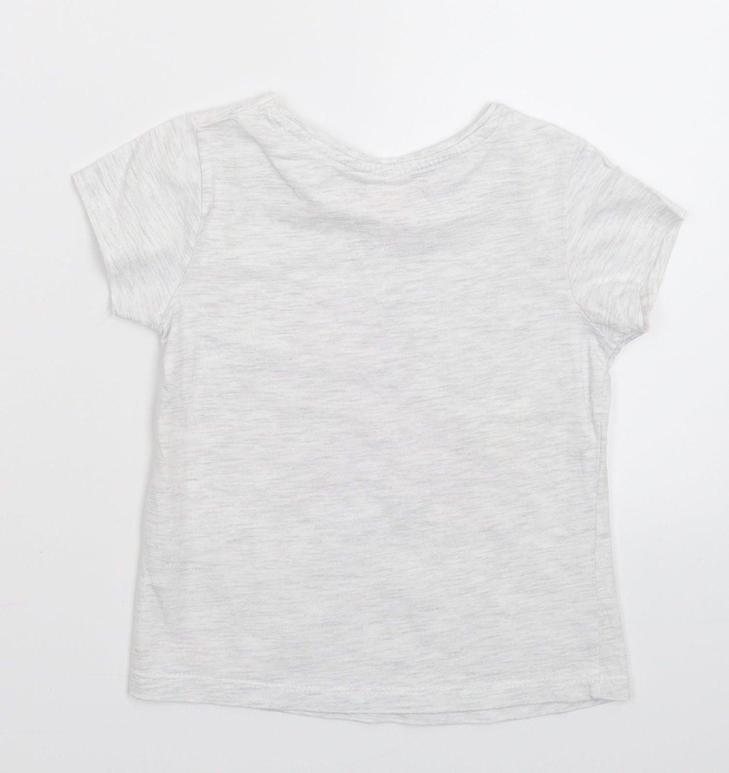 Primark Girls Grey   Basic T-Shirt Size 4-5 Years