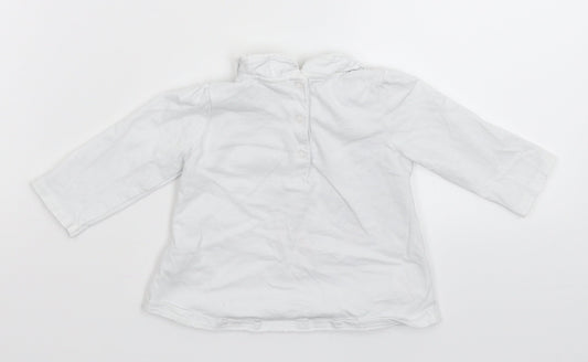 NEXT Girls White   Basic T-Shirt Size 3-6 Months