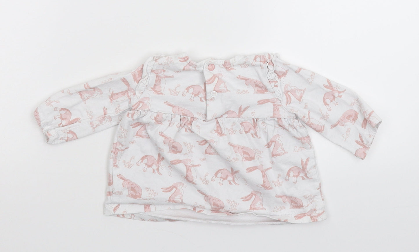 TU Baby White   Basic T-Shirt Size 3-6 Months